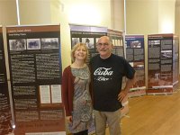 2015-06   Wiesia Jurasz, co-organizer of the exhibition „The Holocaust in the Galician Oil Belt“, Edgar Hauster -Wroclaw, Poland