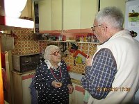 2015-04-Hedwig Brenner & Berti Glaubach at her home in Haifa, Israel